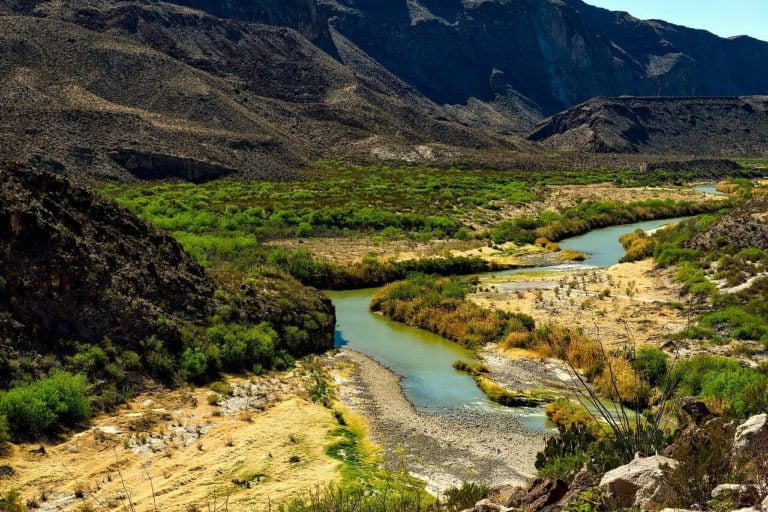 a river running through a valley