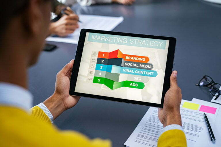 a person holding a tablet
